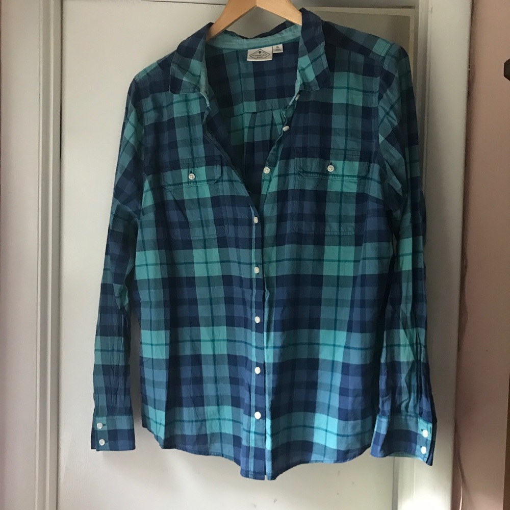 2-Set Button-Down Plaid Shirts - Picture 2 of 3